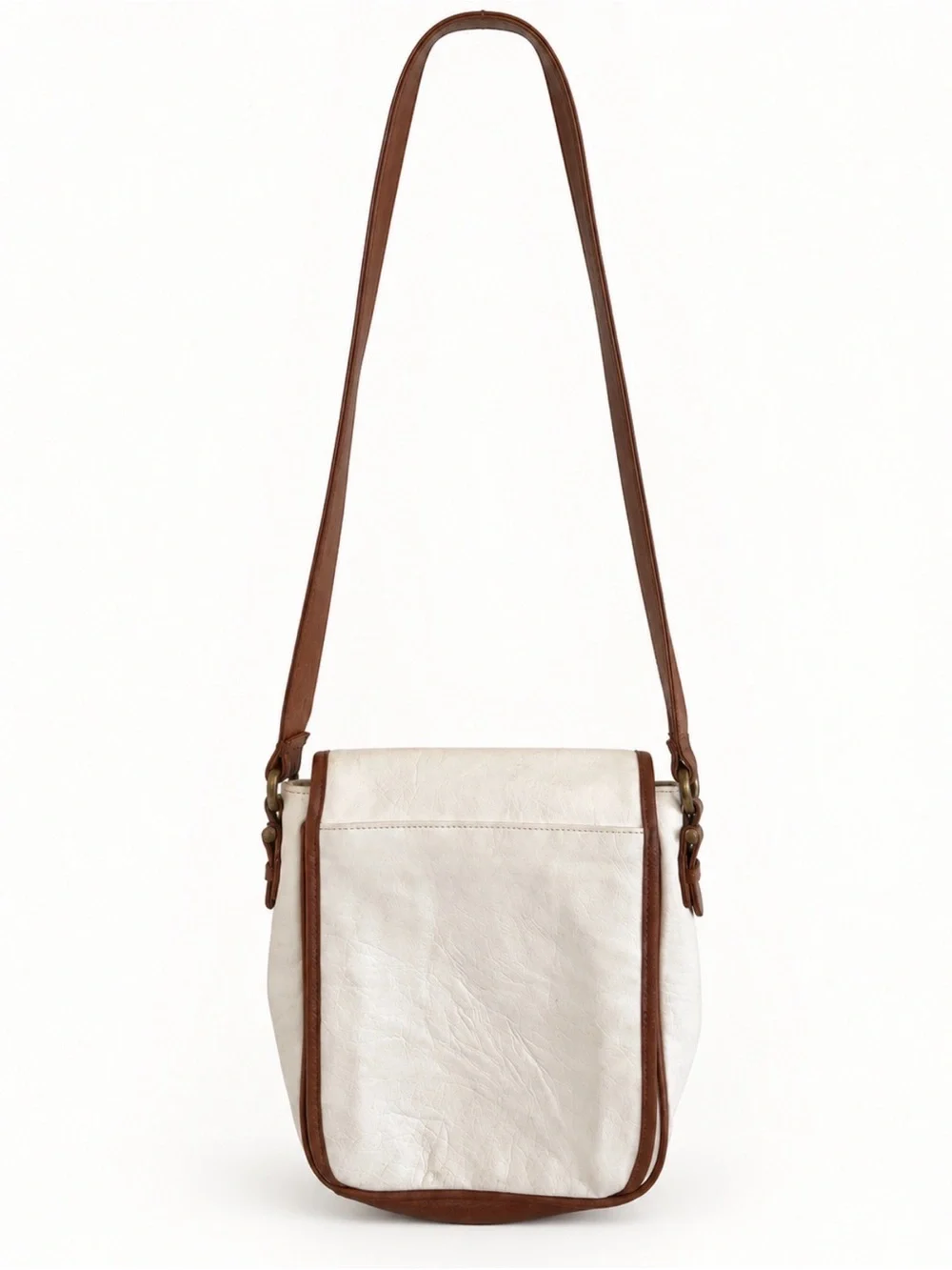 Vintage DV Collection Cream Brown Crossbody Bag Y2K Western
